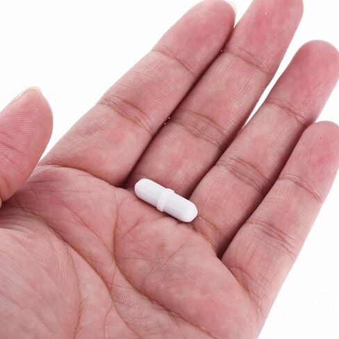 MECCANIXITY Magnetic Stirrer Mixer Stir Bar Rod 20mm(0.79") x6mm with Ring Shape PTFE Coating Magnet White for Laboratory 6Pcs in Saudi Arabia
