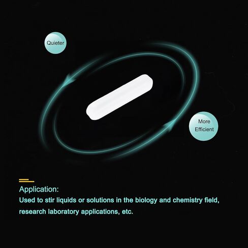 MECCANIXITY Magnetic Stirrer Mixer Stir Bar Rod 35mm(1.38") x8mm Cylinder Shape PTFE Coating Magnet White for Laboratory 80Pcs in Saudi Arabia