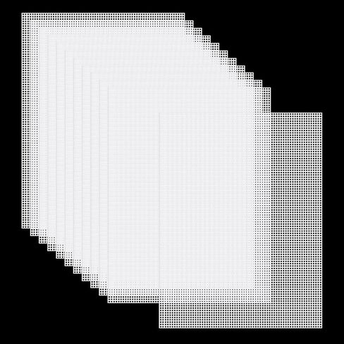 12 Pieces Mesh Plastic Canvas Sheets, 13x9.85inch Plastic Canvas for Embroidery Crafting, Cross Stitching, Making Jewelry Organizer, and Acrylic Yarn Crafting in Kuwait
