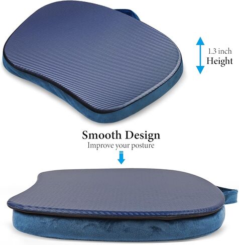 مكتب لاب توب - مكتب لاب توب محمول مع وسادة وسادة، يناسب كمبيوتر محمول يصل إلى 15.6 بوصة لطلاب المكاتب المنزلية الذين يستخدمون كحامل كمبيوتر محمول أو كمبيوتر لوحي (1-أزرق داكن) in Kuwait