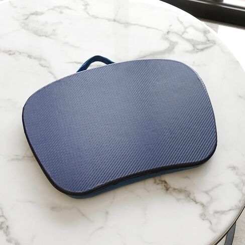 مكتب لاب توب - مكتب لاب توب محمول مع وسادة وسادة، يناسب كمبيوتر محمول يصل إلى 15.6 بوصة لطلاب المكاتب المنزلية الذين يستخدمون كحامل كمبيوتر محمول أو كمبيوتر لوحي (1-أزرق داكن) in Kuwait