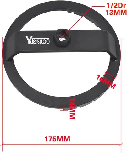 Fuel Tank Lid Removal Wrench Fuel Pump Sender Lock Ring Tool, Compatible with Toyota Tacoma Corolla Land Cruiser Yaris S/Base VIOS Lexus RX330 RX350 RX450h, with Gloves in Saudi Arabia