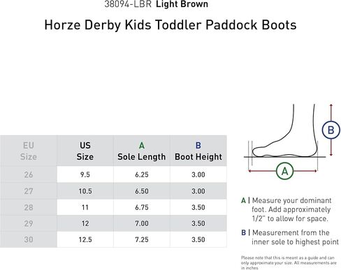 HORZE Derby Kids Toddler Paddock Boots in Saudi Arabia