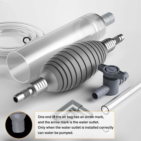 مكنسة كهربائية سيفون لحوض السمك للحصى والرمل، مكنسة كهربائية لحصى حوض السمك، منظف الحصى لخزان الأسماك، مغير مياه خزان الأسماك يدويًا in Kuwait