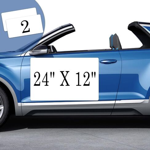 Blank Car Magnets with 40 mils, 1 Pack 17" x 12" Car Magnets and Decals, Rounded Corners Car Door Magnets, Magnet for Car to Advertise Business, Prevent Car Scratches & Dents in Saudi Arabia