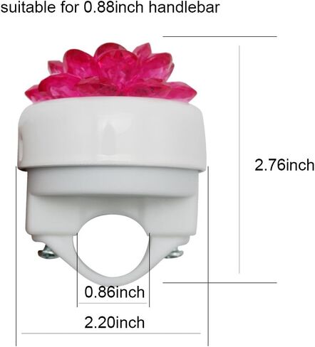 DRBIKE Kids Bike Bell for Girls, Replacement Bicycle Handlebar Bell with Plastic Flower, Cute Bike Safe Cycling Ring Horn, Kids Bike Accessories in Saudi Arabia