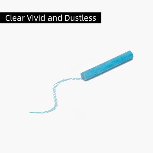 White Chalk 100PCS, Low Dust Chalks Stick Bulk for Chalkboard Blackboard Non-Toxic in Saudi Arabia