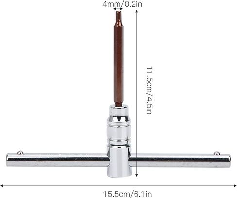 4mm Roller Skate T Shape Hex Wrench Inline Skate Tool Remove Accessories in Kuwait