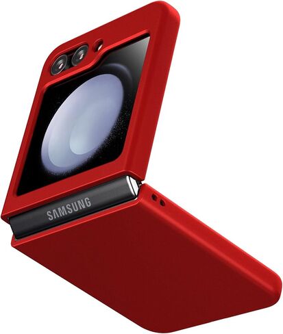 حافظة لهاتف سامسونج جالاكسي Z Flip 5 (2023) حافظة هاتف رفيعة صلبة غير لامعة لهاتف Galaxy Z Flip5 - أحمر in Saudi Arabia