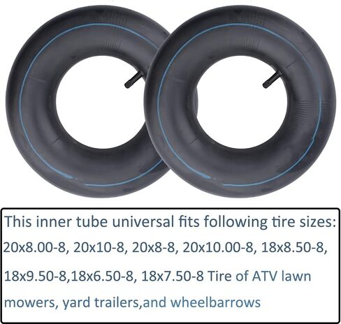 2 حزمة من الأنابيب الداخلية للإطارات 20x8.00-8، 20x10-8، 20x8-8، 20x10.00-8 مع جذع صمام مستقيم TR13 للجزازات، عربة الجولف، جرار العشب، منفاخ الثلج، عربات الذهاب، مقطورة الحديقة، مركبات ATV in Kuwait