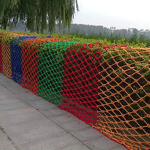 Decorative Fence Net Outdoor Obstacle Course Training Climbing Net Cargo Net for Kids Anti Fall Protection Safety Net Climbing Swingset Stairs Protector Net(Size:1 * 2m,Color:4mm*8cm) in Saudi Arabia