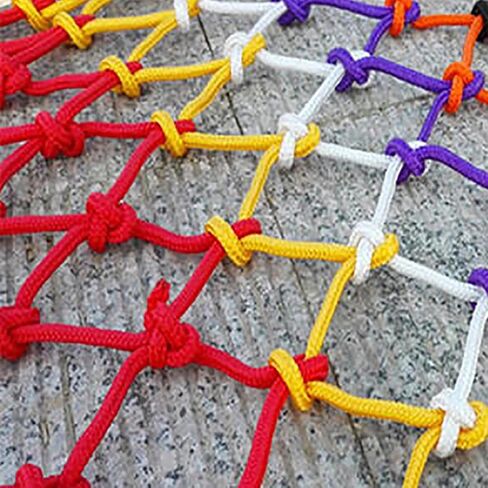 Decorative Fence Net Outdoor Obstacle Course Training Climbing Net Cargo Net for Kids Anti Fall Protection Safety Net Climbing Swingset Stairs Protector Net(Size:1 * 2m,Color:4mm*8cm) in Saudi Arabia
