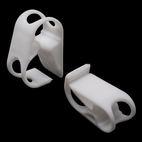 مشابك أنابيب بلاستيكية، 4 مقاسات، مشبك أنبوبي للتحكم في تدفق الصمام قابل للتعديل، أبيض، 24 قطعة in Kuwait