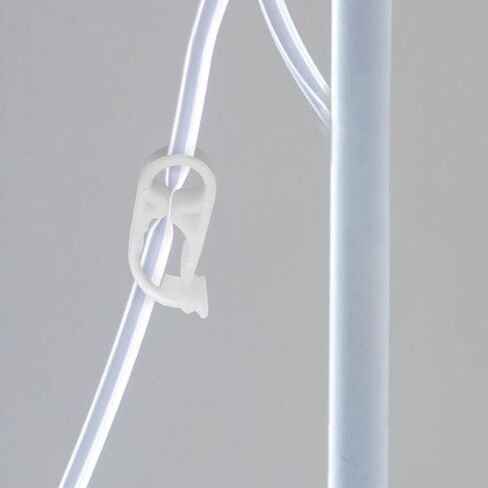 مشابك أنابيب بلاستيكية، 4 مقاسات، مشبك أنبوبي للتحكم في تدفق الصمام قابل للتعديل، أبيض، 24 قطعة in Kuwait