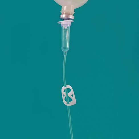 مشابك أنابيب بلاستيكية، 4 مقاسات، مشبك أنبوبي للتحكم في تدفق الصمام قابل للتعديل، أبيض، 24 قطعة in Kuwait