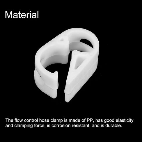uxcell Plastic Tubing Clamps, 10pcs 1/8"-5/32" Tube OD Adjustable Tube Clamp Laboratory Pinch Valve Flow Control Hose Clamp in Saudi Arabia