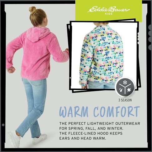 Eddie Bauer Girls Jacket - 2 Pack Ultra Soft Sherpa Fleece Hoodie Sweatshirt for Girls (5-20) in Saudi Arabia