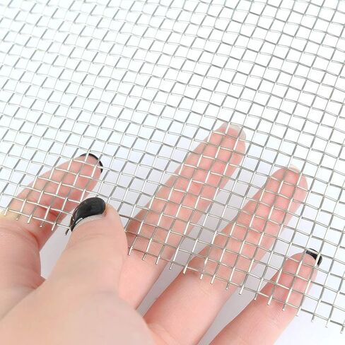 304 Stainless Steel Woven Wire 8 Mesh - 12"X24" (30cmX60cm) Garden Fence BBQ Wire Mesh Window Screen Mesh in Kuwait