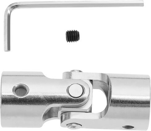 1 Set Metal Universal Coupling Gimbal Crank Drive Knee Joint M5 Carbon Steel Universal Joint Coupling Components for Blinds Rolling Shutter Model Vehicle Ship in Saudi Arabia