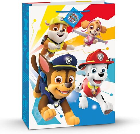 Unique Paw Patrol Jumbo Pack of 1 Gift Bag, 18" X 13", Multicolor in Saudi Arabia