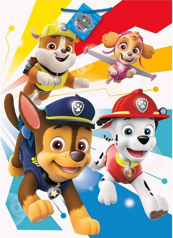 Unique Paw Patrol Jumbo Pack of 1 Gift Bag, 18" X 13", Multicolor in Saudi Arabia