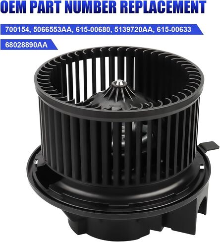 Front AC Blower Motor with Fan Fits for 2002 2003 2004 2005 2006 Jeep Wrangler TJ Liberty Cherokee HVAC Heater Blower Motor Replaces# 700154 in Saudi Arabia