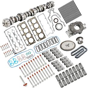 Areyourshop Sloppy Mechanics Stage 2 Cam Lifters Kit for Chevy LS1 LS2 LS3 4.8 5.3 5.7 6.0 6.2 V8 1997-2013 Trucks, SUV, Camshaft, Roller Lifters, Springs, Oil Pump, LS Swap, Lopey Idle Performance in Kuwait