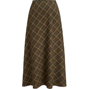 نبيذ عصير عصير blaid Maxi Skirt a-line plateed Fall Fashion Gingham تنانير الخروج اللطيفة العصرية العريدة ملابس عتيقة in Kuwait