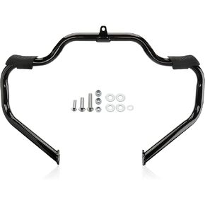 MoKitDora Touring Engine Guard Highway Rail Mustache Crash Bar 1.25" Fat for Harley 2009-up Road King Street Electra Glide and Trike Models, Chrome in Kuwait