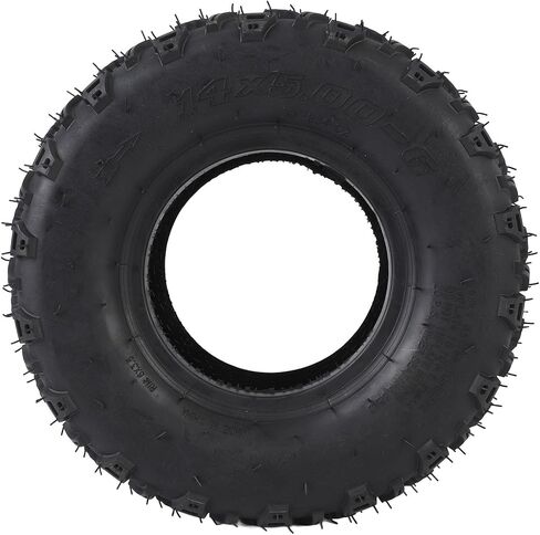 fosa ATV Tire 14x5.00-6 Off Road Tire 6 Inch Cart Replacement High Traction Durable Rubber Puncture for ATV Quad, Off Road, Go Kart, Cart, Mini Bike with in Saudi Arabia
