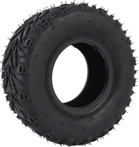 fosa ATV Tire 14x5.00-6 Off Road Tire 6 Inch Cart Replacement High Traction Durable Rubber Puncture for ATV Quad, Off Road, Go Kart, Cart, Mini Bike with in Saudi Arabia