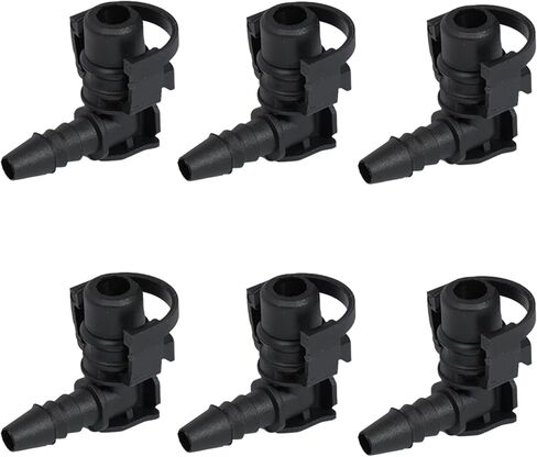 6 PCS 55354565 Throttle Valve Thermostat Body Heater Water Pipe Hose Connector, Replace Part 55574685, 55569809, Fit for Chevrolet Cruze, for Sonic, for Trax, for Buick Encore 1.4L 1.6L 1.8L 2013-2021 in Kuwait