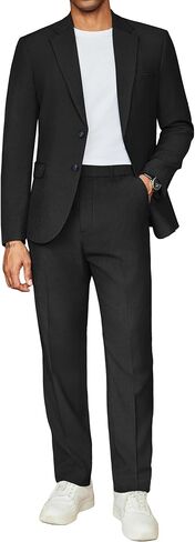 COOFANDY Men's 2 Piece Suits Slim Fit Two Buttons Casual Blazer Jacket and Pants Set Tuxedo Suit for Wedding Prom Business in Saudi Arabia