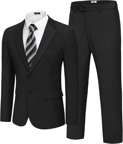 COOFANDY Men's 2 Piece Suits Slim Fit Two Buttons Casual Blazer Jacket and Pants Set Tuxedo Suit for Wedding Prom Business in Saudi Arabia