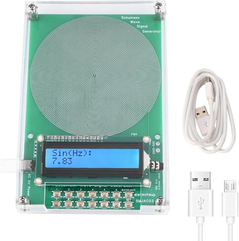 مولد تردد 7.83 هرتز للشفاء ، 0.1HZ-100000Hz جهاز شفاء الجهاز الصوتي القابل للتعديل ، مولد رنين موجة Schumann ، جهاز تكرار شفاء الصوت بالطاقة USB in Kuwait