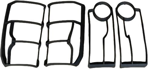 ABS Car Front Headlight + Rear Tail Light Lamp Cover Trim Compatible For Land Rover Discovery 4 LR4 2010 2011 2012 2013(Rear) in Saudi Arabia