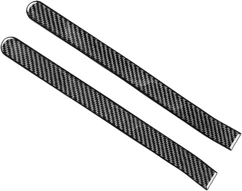 SIKUAI 2Pcs Carbon Fiber Rear Brake Light Trim Strip Tail Side Lamp Sticker Black For KIA Stinger 18-23 in Saudi Arabia