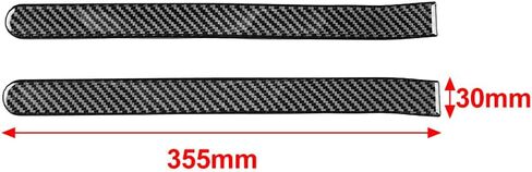 SIKUAI 2Pcs Carbon Fiber Rear Brake Light Trim Strip Tail Side Lamp Sticker Black For KIA Stinger 18-23 in Saudi Arabia