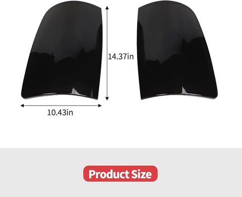 Jimen Fit for Dodge Ram 2009-2017, 2PCS Rear Taillight Trim Tint Smoked Tail Light Bezel Cover in Saudi Arabia