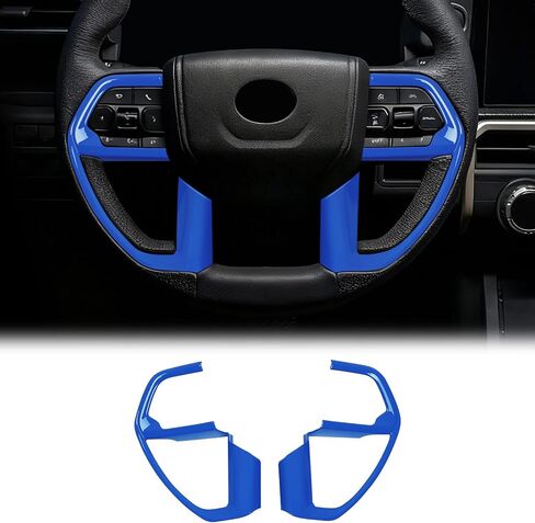 إطار تزيين عجلة القيادة مناسب لعام 2024-2026 تويوتا 4Runner N500 & 2025 Tacoma Carbon Livers ABS Material Thinking Bar Modification 2025 4Runner Accessories (Wood Grain) in Saudi Arabia