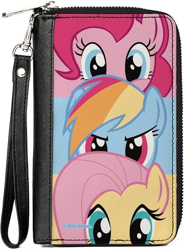 محفظة Hasbro محفظة ، zip حولها ، My Little Pony Piecie Pie Rainbow Dash Stack Fluttershy Cack in Saudi Arabia