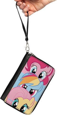 محفظة Hasbro محفظة ، zip حولها ، My Little Pony Piecie Pie Rainbow Dash Stack Fluttershy Cack in Saudi Arabia