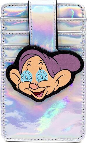محفظة من جلد ديزني نباتي ديزني ، حامل بطاقة الهوية ، ثلج Dopey Dopemond Eyes ثلاثية الأبعاد ، الفضة ، 3.0 "× 5.0" in Saudi Arabia