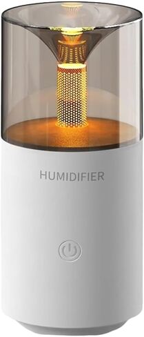 Portable Car Essential Oil Diffuser Humidifier with Retro Candlelight Effect Water Based Oil for Home Office Travel Car Cabin Light & Diffuser in Kuwait