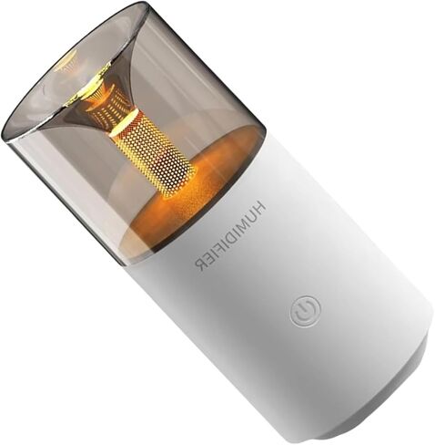 Portable Car Essential Oil Diffuser Humidifier with Retro Candlelight Effect Water Based Oil for Home Office Travel Car Cabin Light & Diffuser in Kuwait