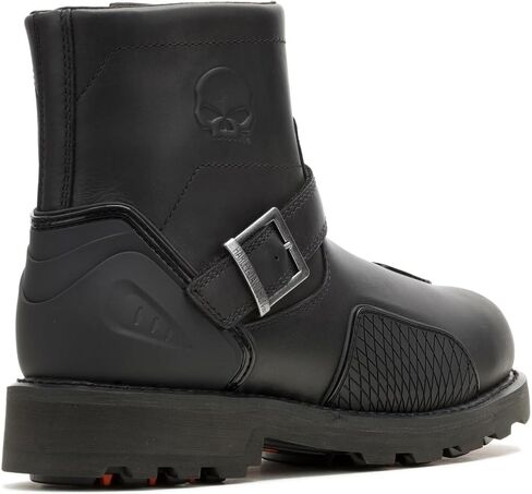 Harley-Davidson Men's Shrader Skull Ride WP Leather Motorcycle Boots, D96319 in Saudi Arabia