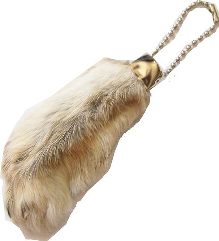All Natural Lucky Rabbit Foot Keychain in Saudi Arabia