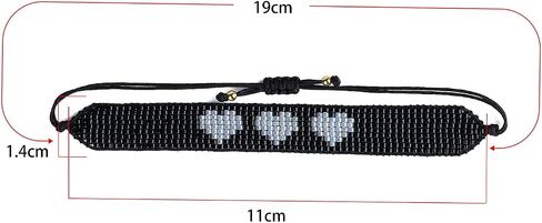 KELITCH Heart-Shaped Wrap Bracelet Miyuki Beads Friendship Bracelet Punk Bracelets Jewelry in Saudi Arabia