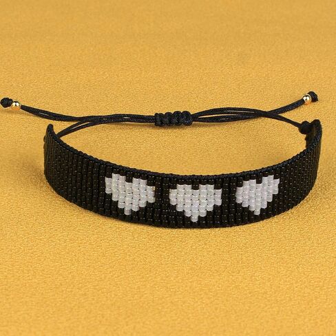 KELITCH Heart-Shaped Wrap Bracelet Miyuki Beads Friendship Bracelet Punk Bracelets Jewelry in Saudi Arabia