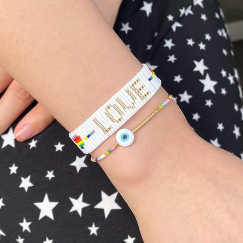 KELITCH Heart-Shaped Wrap Bracelet Miyuki Beads Friendship Bracelet Punk Bracelets Jewelry in Saudi Arabia